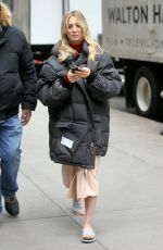 KALEY CUOCO on the Set of The Flight Attendant in New York 12/16/2019