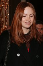 KAREN GILLAN Arrives at Her Hotel in Paris 12/02/2019