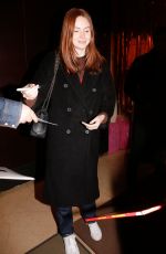 KAREN GILLAN Arrives at Her Hotel in Paris 12/02/2019