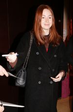 KAREN GILLAN Arrives at Her Hotel in Paris 12/02/2019