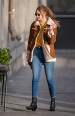 KAREN GILLAN Arrives at Jimmy Kimmel Live in Los Angeles 12/17/2019