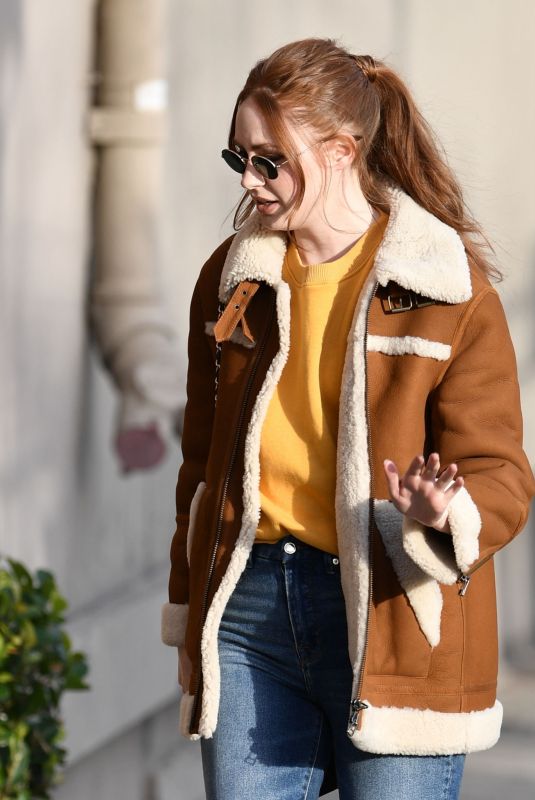 KAREN GILLAN Arrives at Jimmy Kimmel Live in Los Angeles 12/17/2019