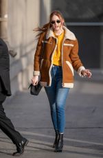 KAREN GILLAN Arrives at Jimmy Kimmel Live in Los Angeles 12/17/2019