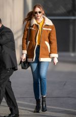 KAREN GILLAN Arrives at Jimmy Kimmel Live in Los Angeles 12/17/2019