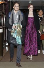 KAREN GILLAN Leaves Her Hotel in Paris 12/03/2019