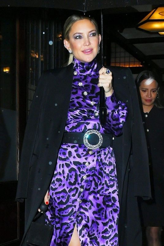 KATE HUDSON Leaves Her Hotel in New York 12/09/2019