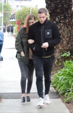 KATE MARA and Jamie Bell Out in Los Angeles 12/07/2019