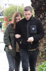 KATE MARA and Jamie Bell Out in Los Angeles 12/07/2019