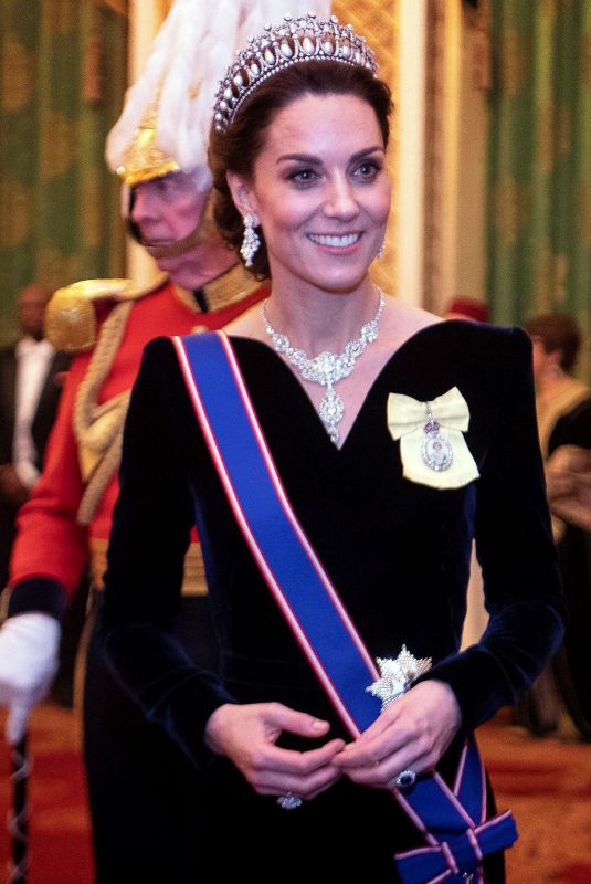 KATE MIDDLETON at Evening Reception for Members of Diplomatic Corps in London 12/11/2019