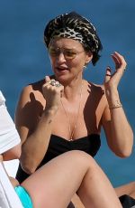 KATE MOSS in Swimsuit on the Beach in Miami 12/03/2019