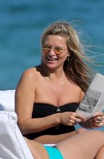 KATE MOSS in Swimsuit on the Beach in Miami 12/03/2019