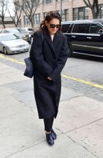 KATIE HOLMES Out and About in New York 12/16/2019