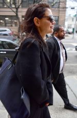 KATIE HOLMES Out and About in New York 12/16/2019