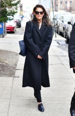 KATIE HOLMES Out and About in New York 12/16/2019
