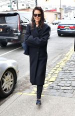 KATIE HOLMES Out and About in New York 12/16/2019