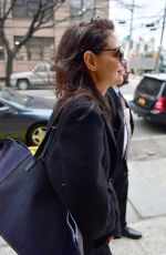 KATIE HOLMES Out and About in New York 12/16/2019