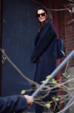 KATIE HOLMES Out and About in New York 12/16/2019