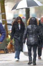 KATIE HOLMES Out Braves the Snow in New York 12/01/2019
