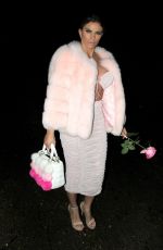 KATIE PRICE in a Pink Fur Coat Night Out in London 12/26/2019
