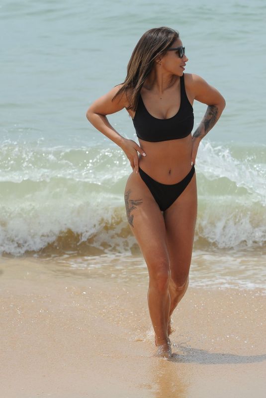KAYLEIGH MORRIS in Bikini on the Beach in Tenerife 12/30/2019
