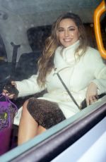 KELLY BROOK Leaves Global Radio in London 12/10/2019