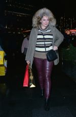 KELLY BROOK Leaves Global Radio Studios in Harrow 12/19/2019