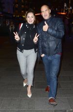 KELLY BROOK Leaves Global Radio Studios in London 12/09/2019