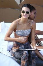 KENDALL JENNER and BELLA HADID in Bikinis at a Beach in Miami 12/04/2019