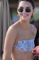 KENDALL JENNER and BELLA HADID in Bikinis at a Beach in Miami 12/04/2019