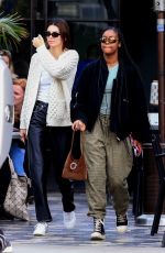 KENDALL JENNER and JUSTINE SKYE Out for Lunch in West Hollywood 12/02/2019