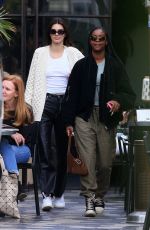 KENDALL JENNER and JUSTINE SKYE Out for Lunch in West Hollywood 12/02/2019