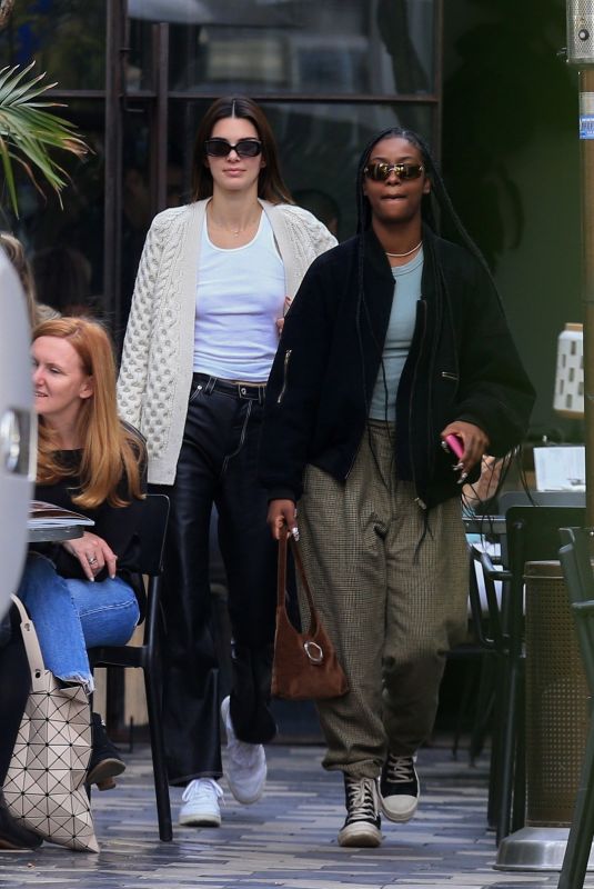 KENDALL JENNER and JUSTINE SKYE Out for Lunch in West Hollywood 12/02/2019
