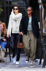 KENDALL JENNER and JUSTINE SKYE Out for Lunch in West Hollywood 12/02/2019
