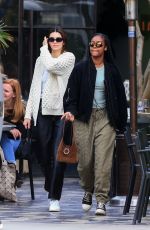KENDALL JENNER and JUSTINE SKYE Out for Lunch in West Hollywood 12/02/2019