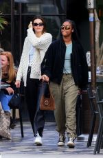 KENDALL JENNER and JUSTINE SKYE Out for Lunch in West Hollywood 12/02/2019