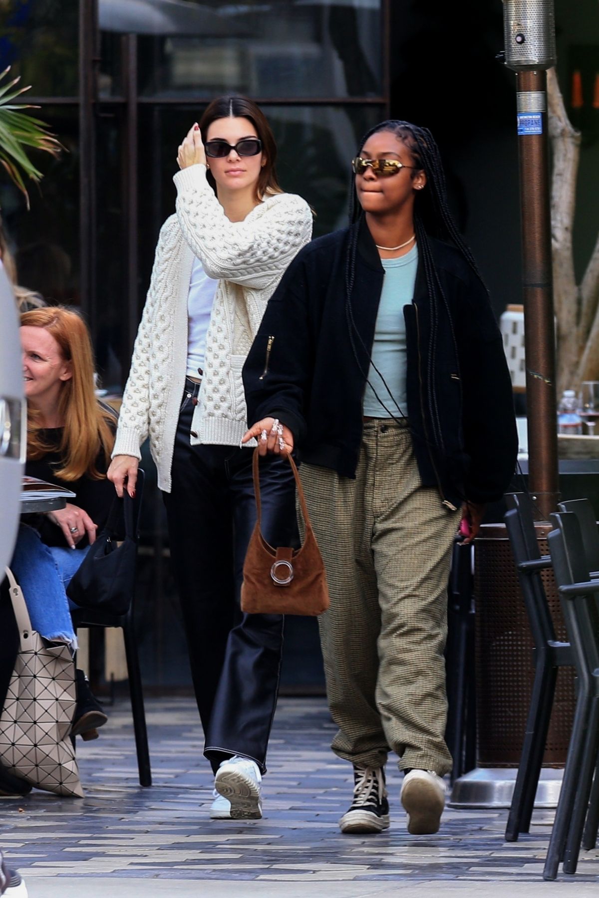 KENDALL JENNER and JUSTINE SKYE Out for Lunch in West Hollywood 12/02 ...
