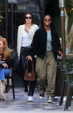 KENDALL JENNER and JUSTINE SKYE Out for Lunch in West Hollywood 12/02/2019