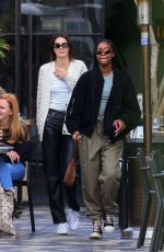 KENDALL JENNER and JUSTINE SKYE Out for Lunch in West Hollywood 12/02/2019