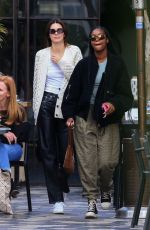 KENDALL JENNER and JUSTINE SKYE Out for Lunch in West Hollywood 12/02/2019