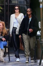 KENDALL JENNER and JUSTINE SKYE Out for Lunch in West Hollywood 12/02/2019
