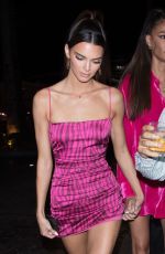 KENDALL JENNER Arrives at Liv Miami in Miami 12/04/2019
