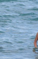 KHLOE TERAE in Bikini on the Beach in Miami 12/11/2019