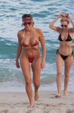 KHLOE TERAE in Bikini on the Beach in Miami 12/11/2019