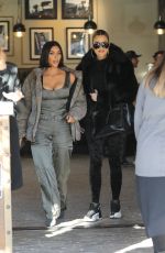 KIM and KHLOE KARDASHIAN Out for Lunch at Grandville Restaurant in Studio City 12/02/2019