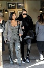 KIM and KHLOE KARDASHIAN Out for Lunch at Grandville Restaurant in Studio City 12/02/2019