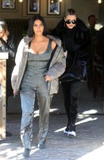 KIM and KHLOE KARDASHIAN Out for Lunch at Grandville Restaurant in Studio City 12/02/2019