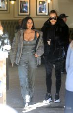 KIM and KHLOE KARDASHIAN Out for Lunch at Grandville Restaurant in Studio City 12/02/2019
