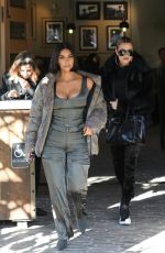 KIM and KHLOE KARDASHIAN Out for Lunch at Grandville Restaurant in Studio City 12/02/2019