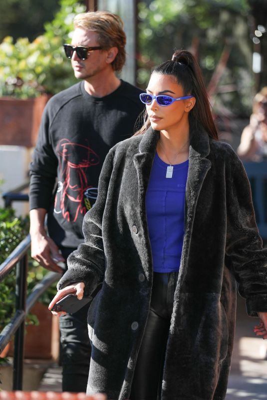 KIM KARDASHIAN and Jonathan Cheban Out for Lunch in Los Angeles 12/13/2019