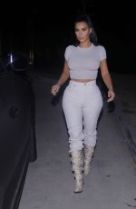 KIM KARDASHIAN Out for Dinner in Los Angeles 12/04/2019